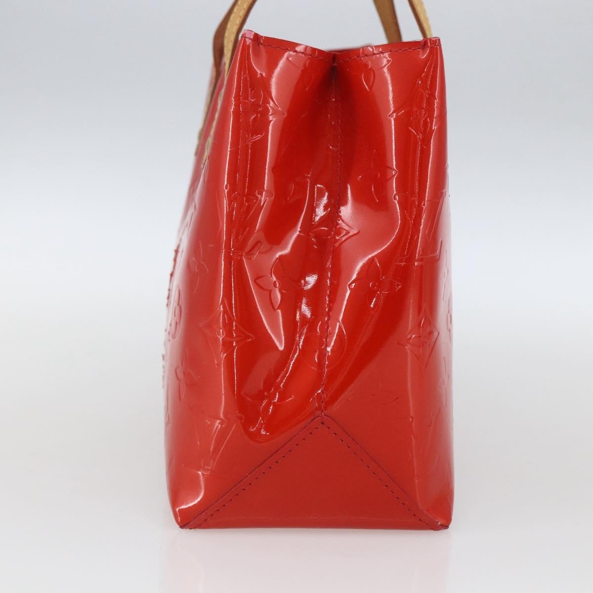Louis Vuitton Reade Handbag Monogram Vernis Red Patent_Leather Handbag (Authentic  )