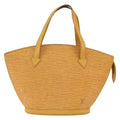 Louis Vuitton Saint Jacques Handbag Epi Leather Yellow Leather Handbag (Authentic  )