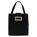Prada Vintage Handbag Suede Black Suede Handbag (Authentic  )