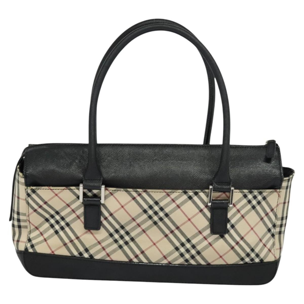 Burberry Nova Check Handbag Nova Check Canvas And Leather Beige Canvas Handbag (Authentic  )