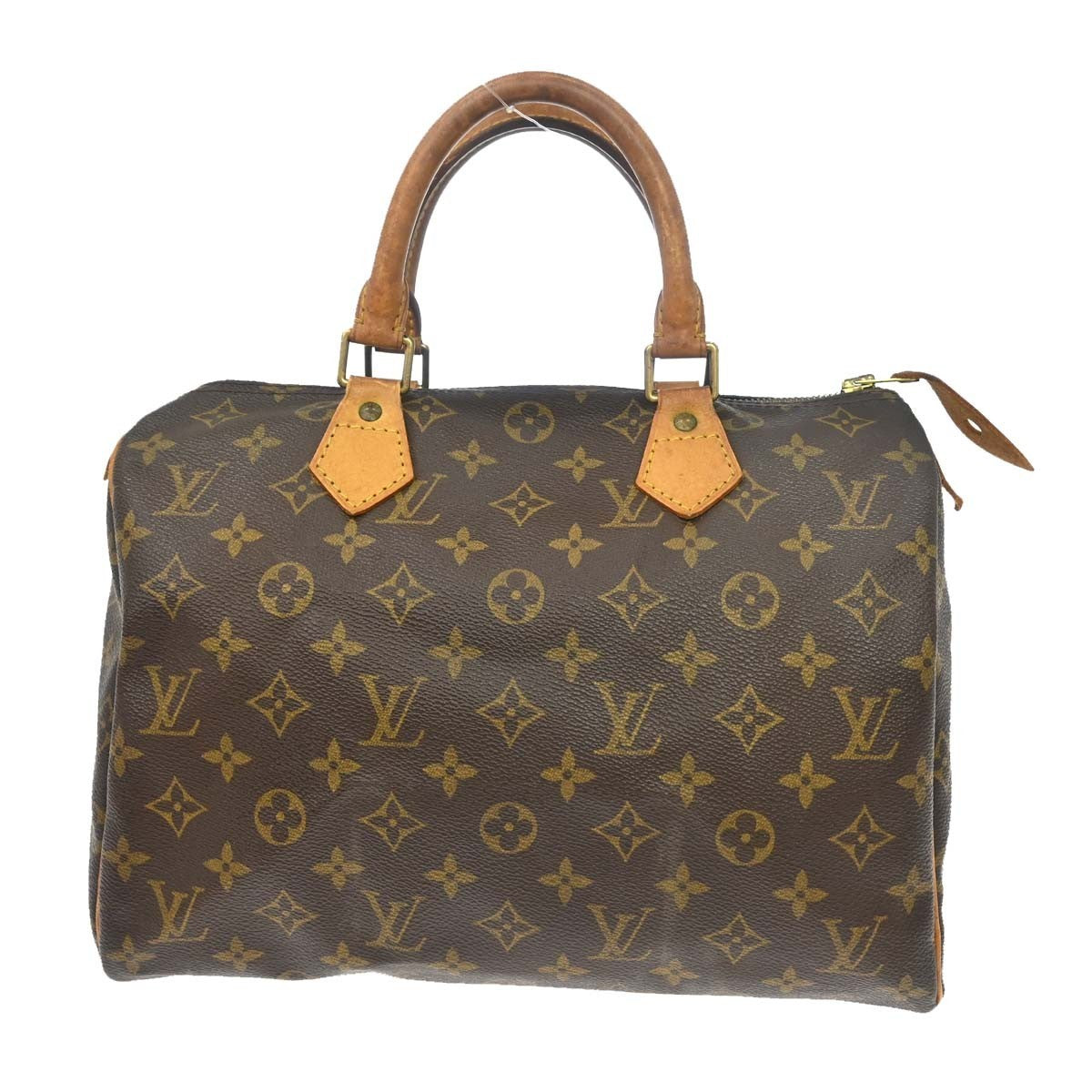Louis Vuitton Speedy Handbag Monogram Canvas Brown Canvas Handbag ( )