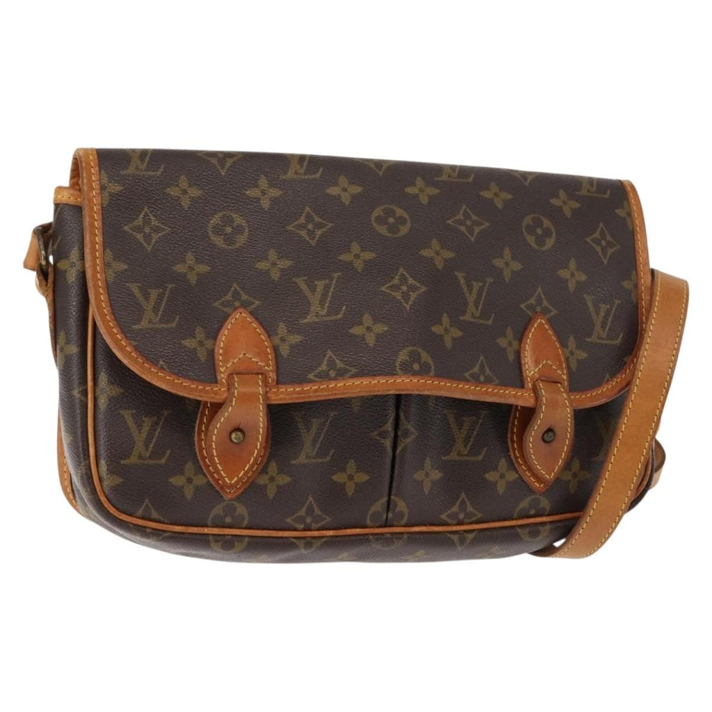 Louis Vuitton Sac Gibeciere Messenger Bag Monogram Canvas Brown Canvas Bag (Authentic  )