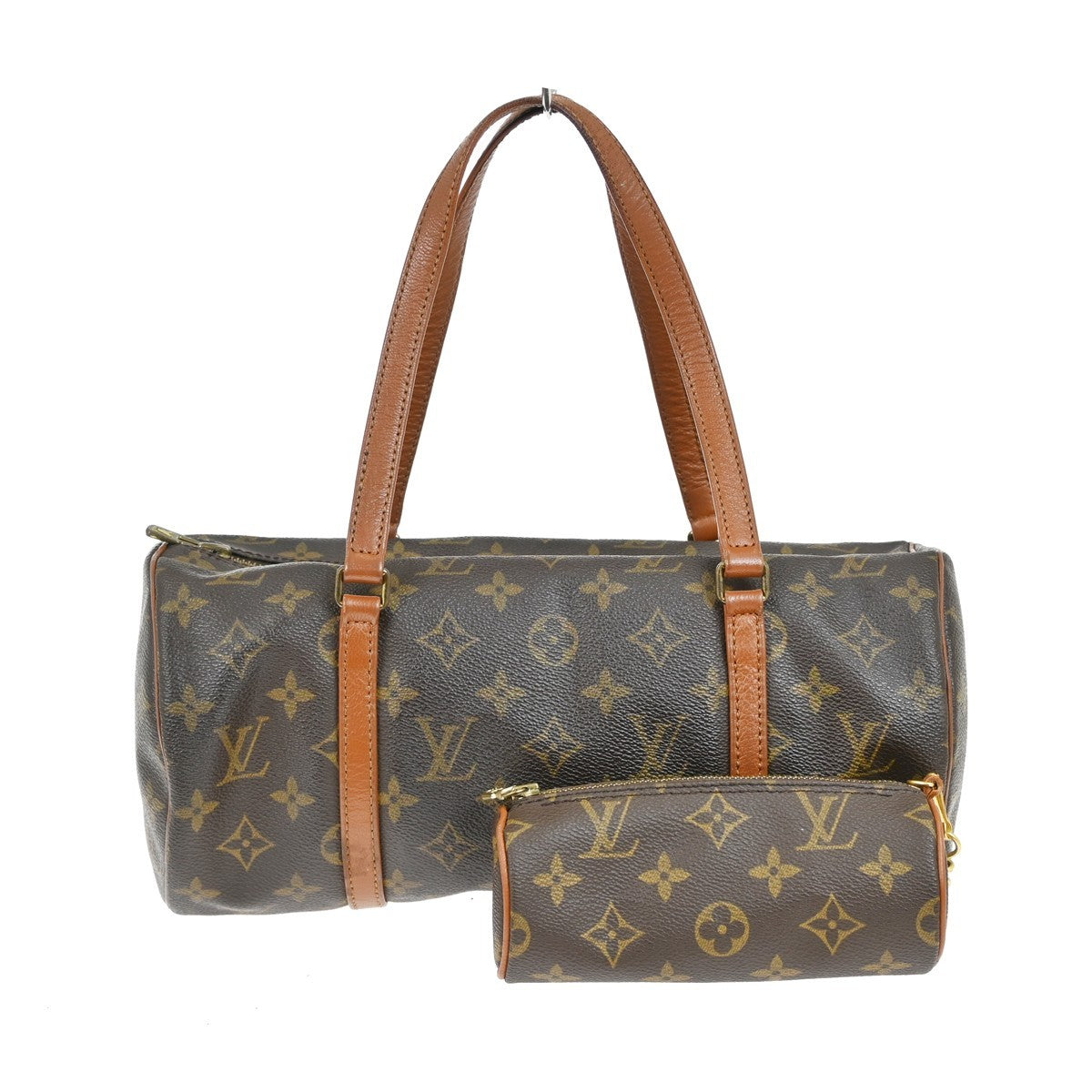 Louis Vuitton Papillon Handbag Monogram Canvas Brown Canvas Handbag ( )