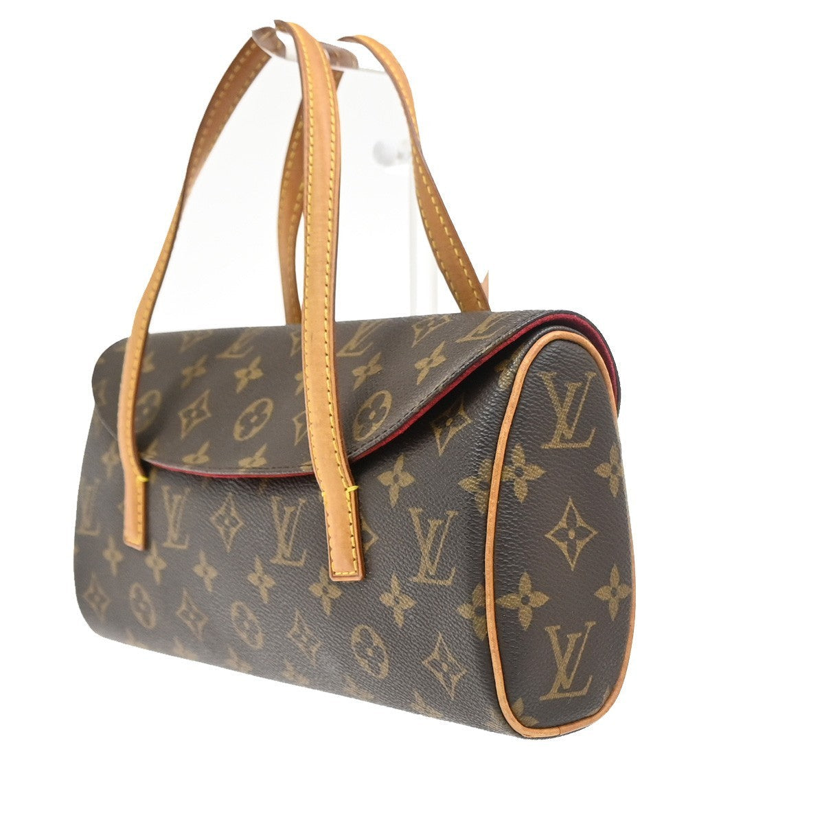 Louis Vuitton Sonatine Handbag Monogram Canvas Brown Canvas Handbag ( )