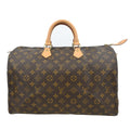 Louis Vuitton Speedy Handbag Monogram Canvas Brown Canvas Handbag ( )
