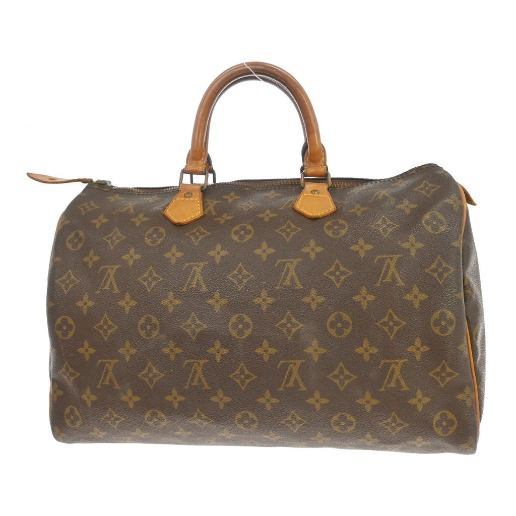 Louis Vuitton Speedy Handbag Monogram Canvas Brown Canvas Handbag ( )