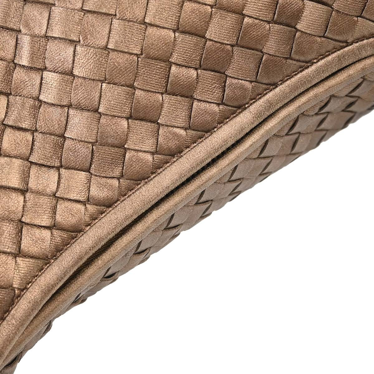Bottega Veneta Intrecciato Handbag Leather Metallic Leather Handbag ( )
