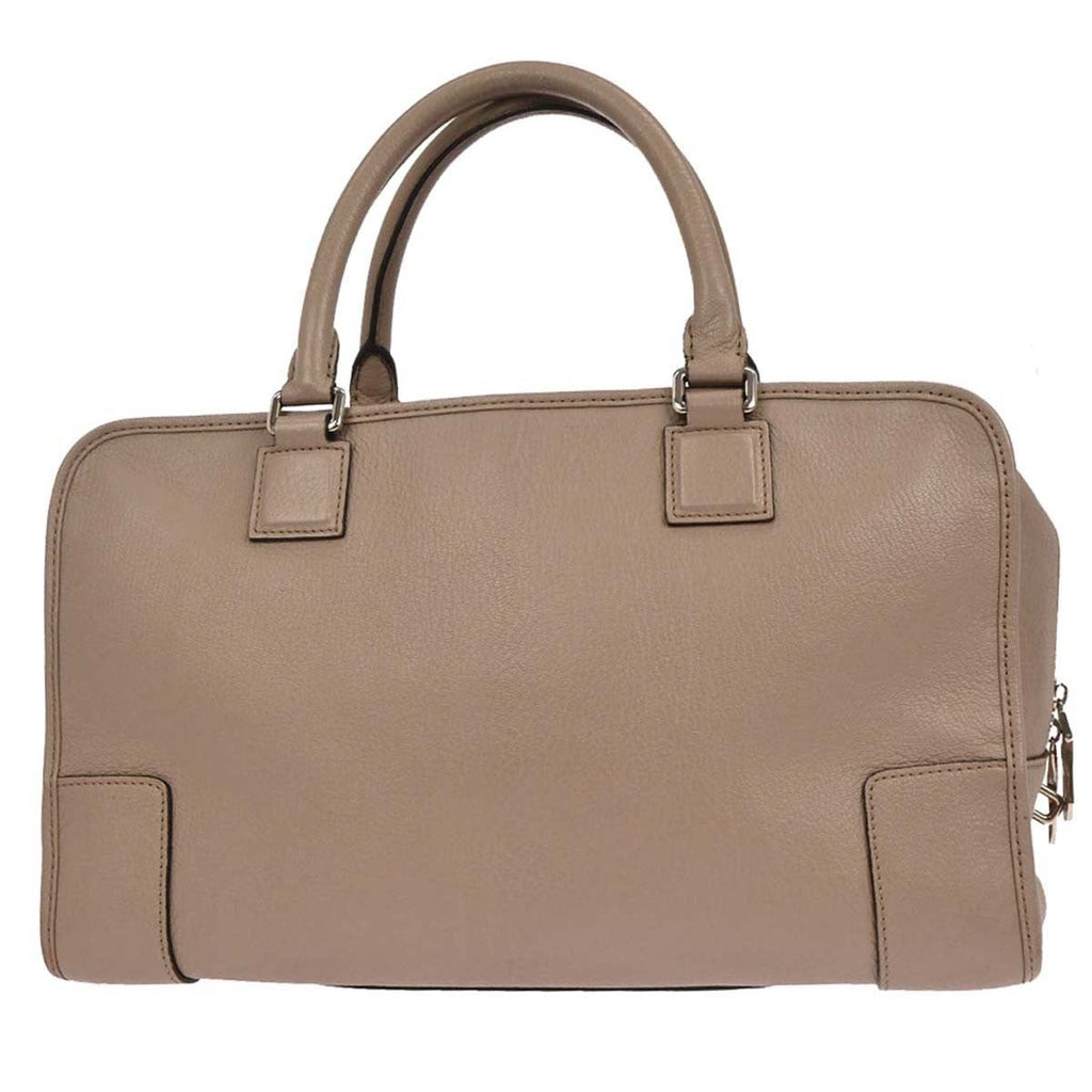 Loewe Amazona Bag Leather Beige Leather Handbag (Authentic  )