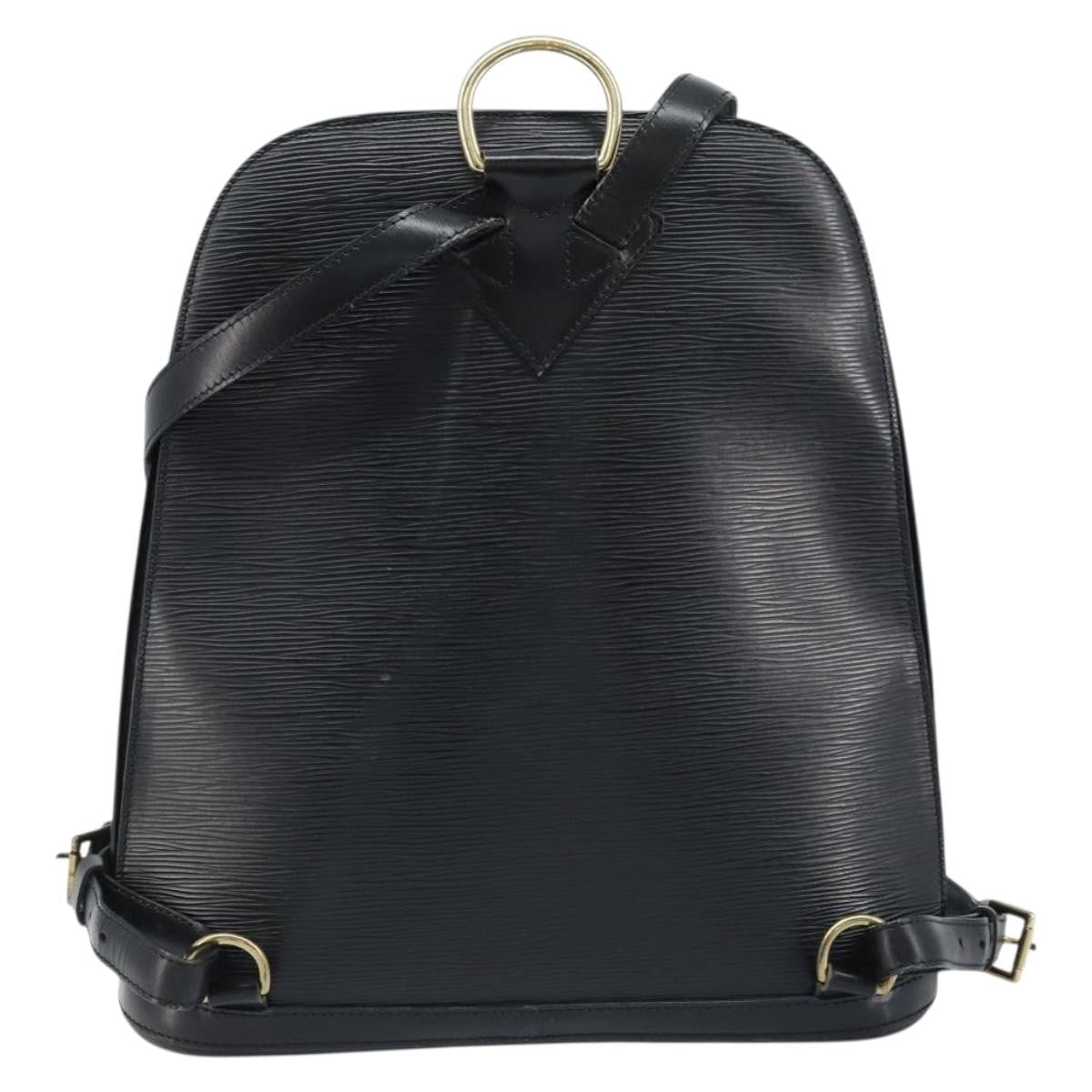 Louis Vuitton Gobelins Backpack Epi Leather Black Leather Backpack Bag (Authentic  )