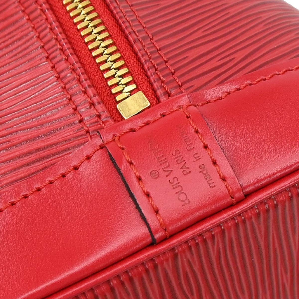Louis Vuitton Alma Handbag Epi Leather Red Leather Handbag ( )
