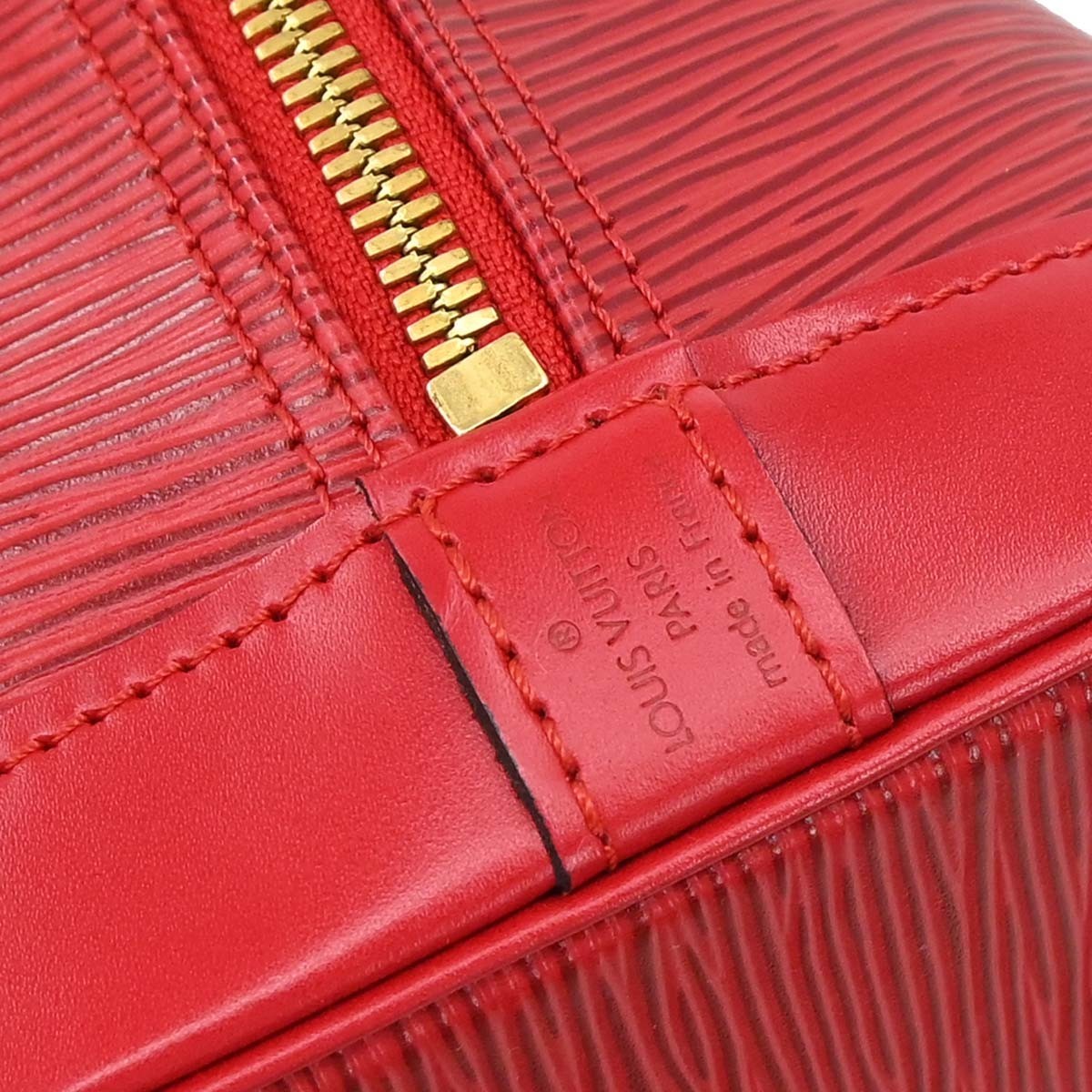 Louis Vuitton Alma Handbag Epi Leather Red Leather Handbag ( )