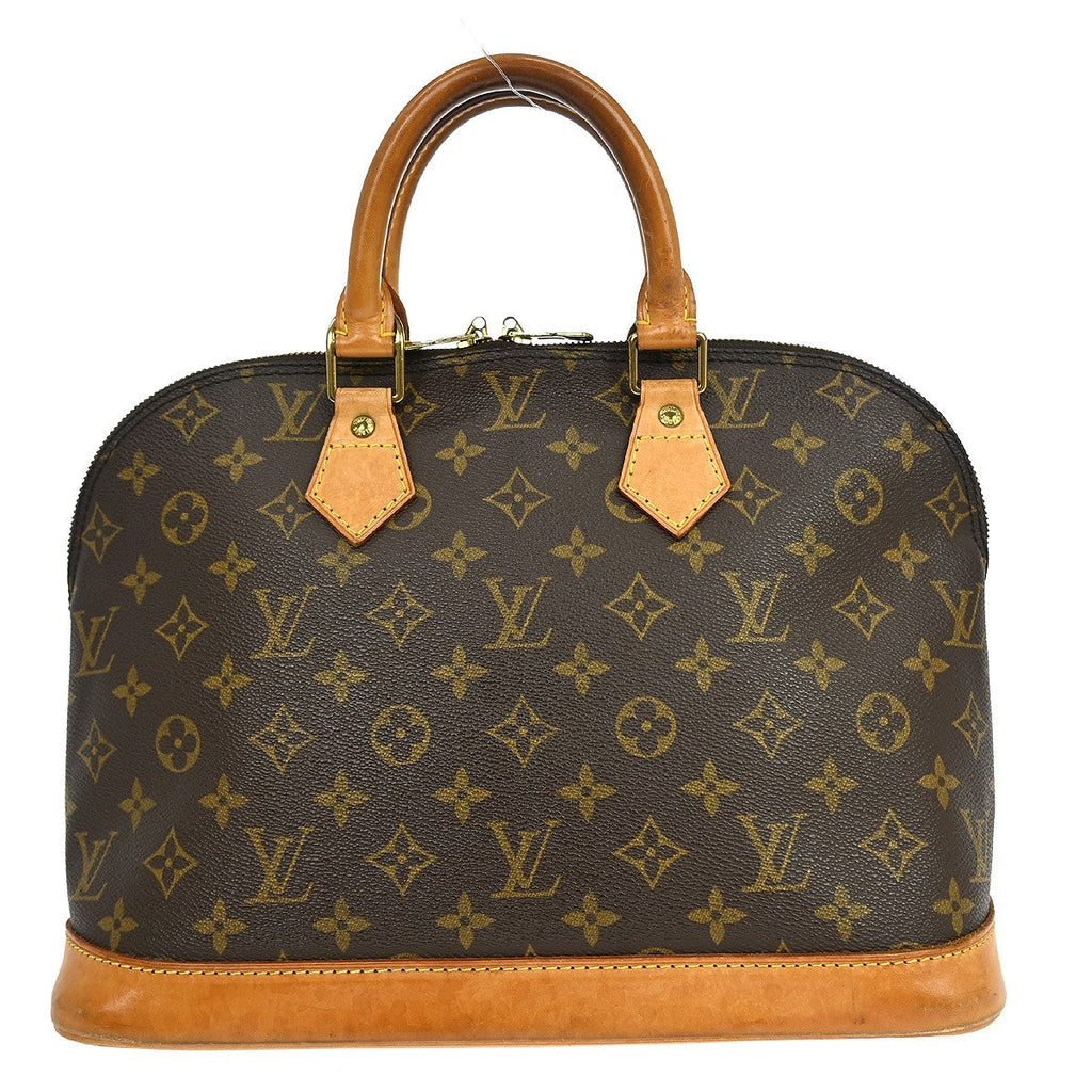 Louis Vuitton Alma Handbag Monogram Canvas Brown Canvas Handbag ( )