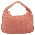 Bottega Veneta Veneta Hobo Intrecciato Nappa Pink Leather Handbag (Authentic  )