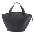 Louis Vuitton Saint Jacques Nm Handbag Epi Leather Black Leather Handbag (Authentic  )