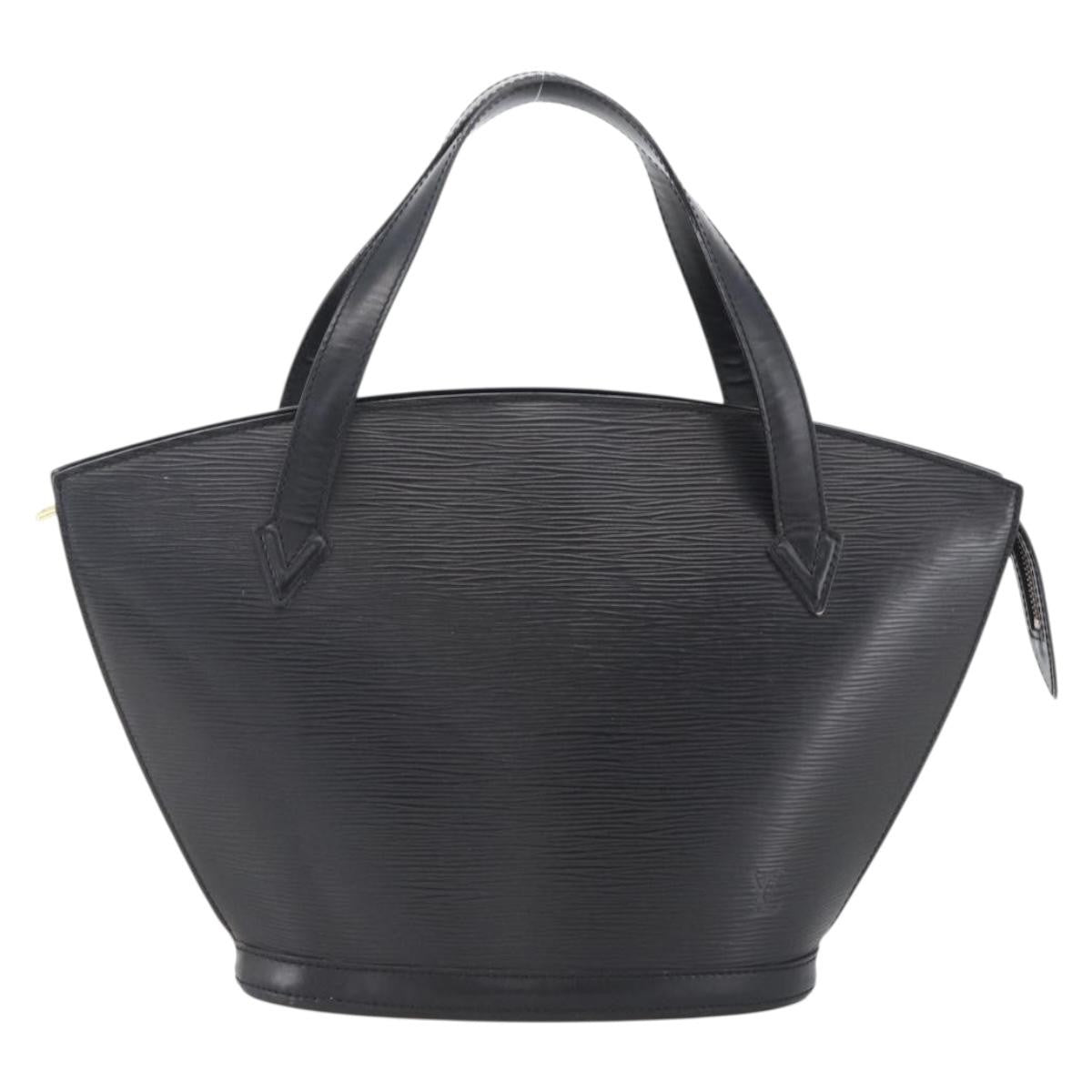 Louis Vuitton Saint Jacques Nm Handbag Epi Leather Black Leather Handbag (Authentic  )