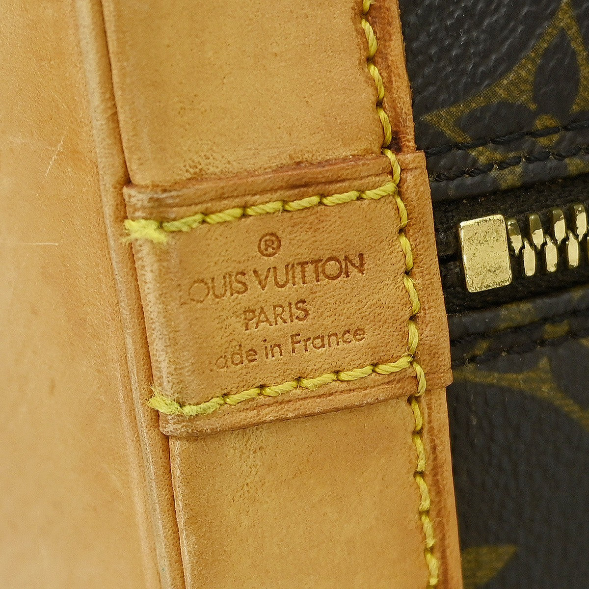 Louis Vuitton Alma Handbag Monogram Canvas Brown Canvas Handbag ( )