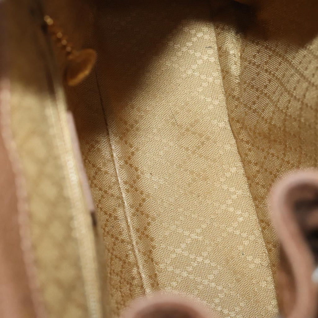 Gucci Gucci Bamboo Backpack Daim Brown Suede Backpack Bag (Authentic  )