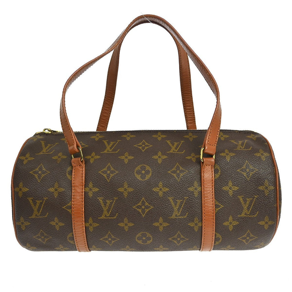 Louis Vuitton Papillon Handbag Monogram Canvas Brown Canvas Handbag (Authentic  )