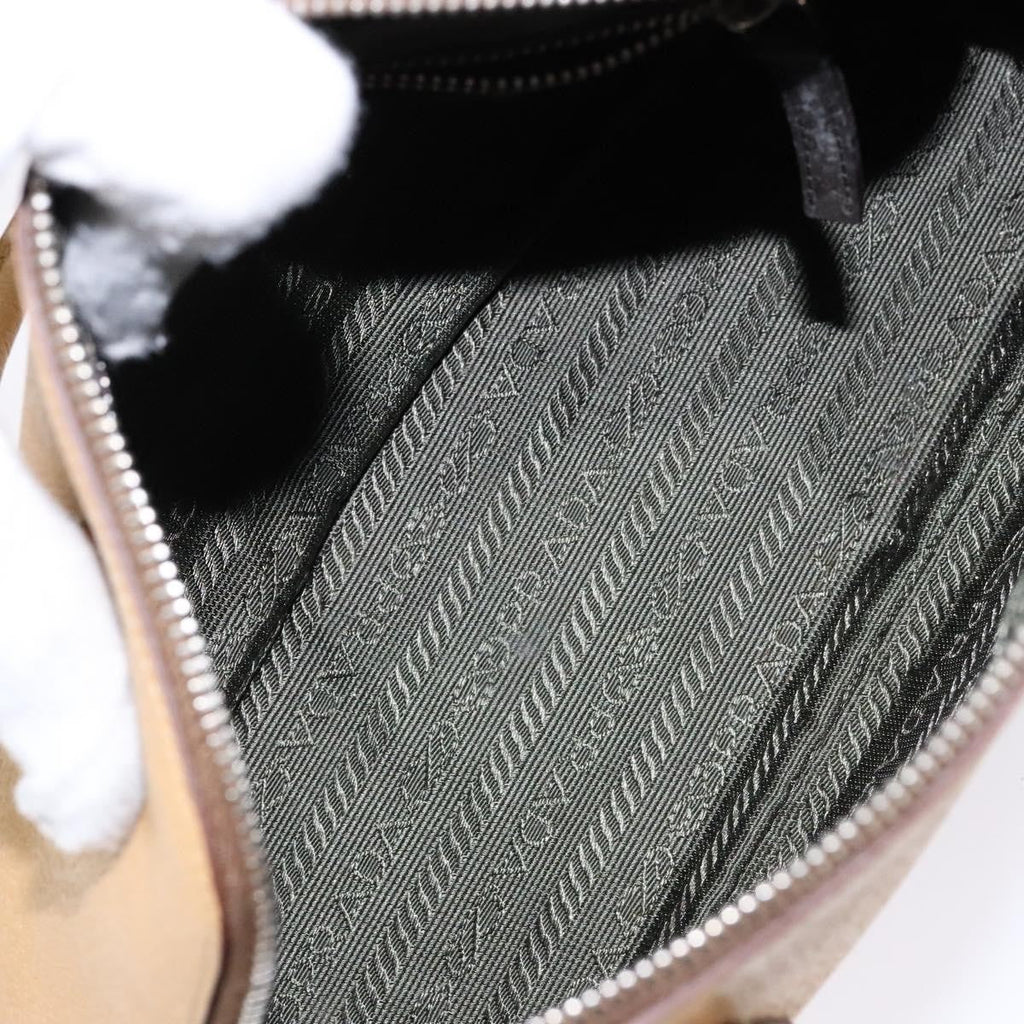Prada Cuir Promenade Bag Saffiano Leather Beige Leather Handbag (Authentic  )