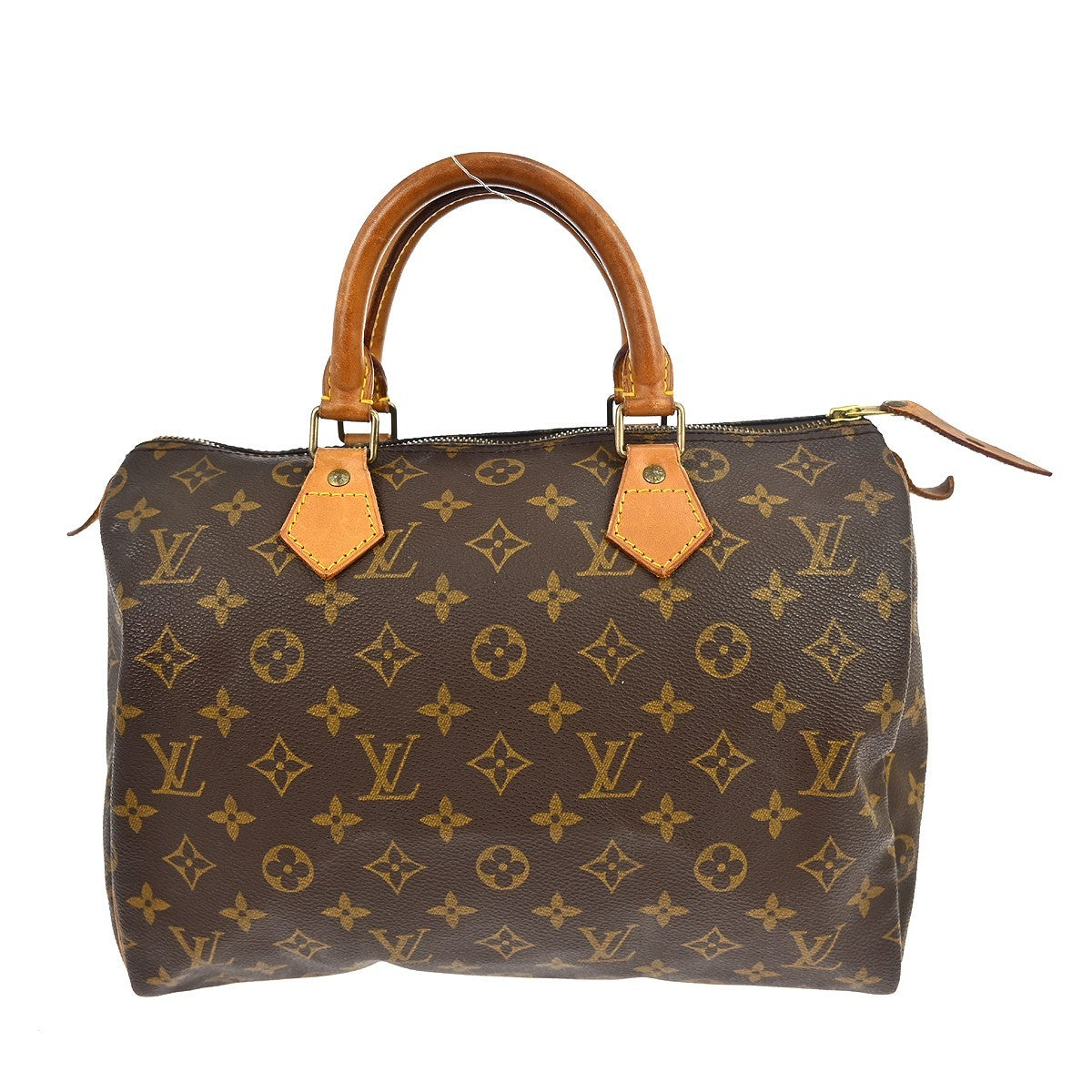 Louis Vuitton Speedy Handbag Monogram Canvas Brown Canvas Handbag ( )