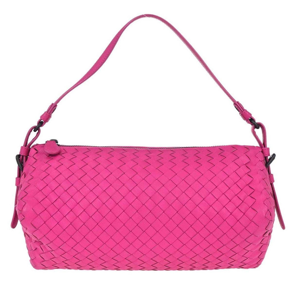 Bottega Veneta Intrecciato Handbag Leather Pink Leather Handbag ( )
