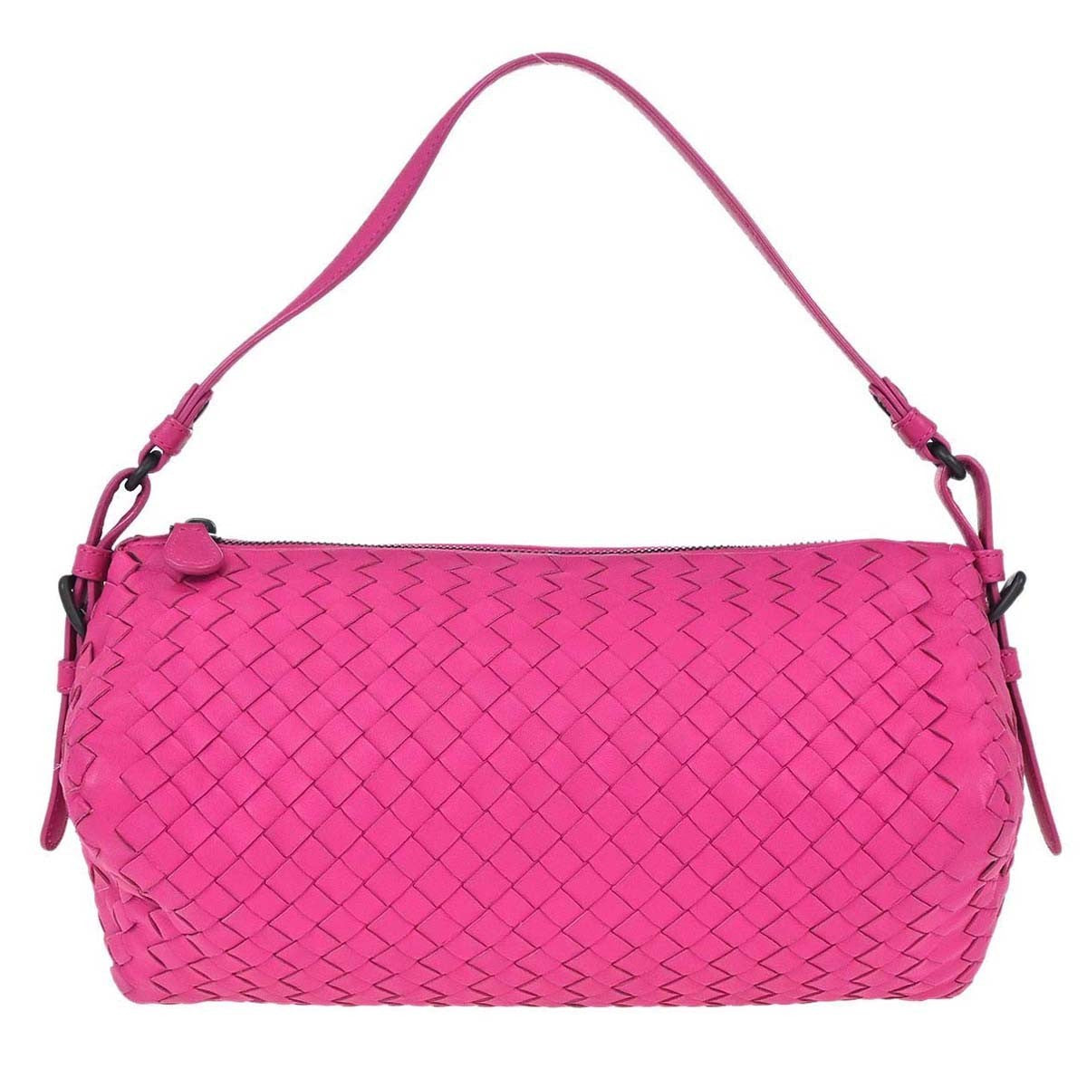 Bottega Veneta Intrecciato Handbag Leather Pink Leather Handbag ( )