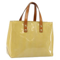 Louis Vuitton Reade Handbag Monogram Vernis Beige Patent_Leather Bag (Authentic  )