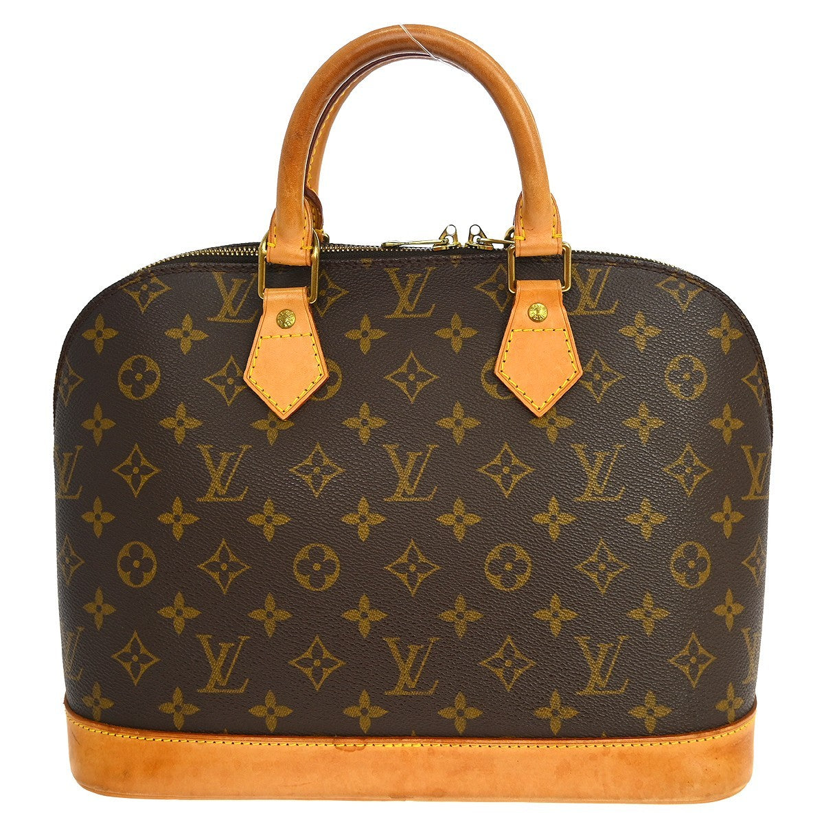Louis Vuitton Vintage Alma Handbag Monogram Canvas Brown Canvas Handbag ( )