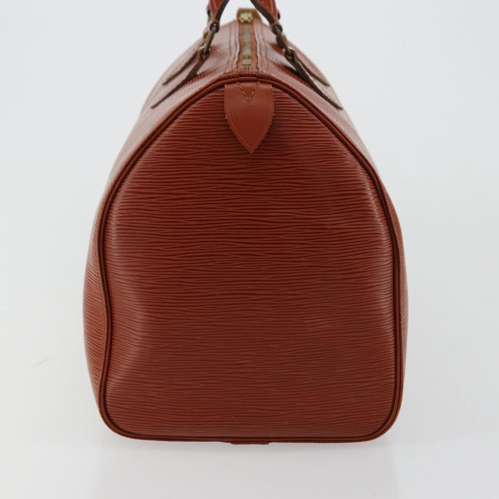 Louis Vuitton Speedy Handbag Epi Leather Brown Leather Handbag ( )