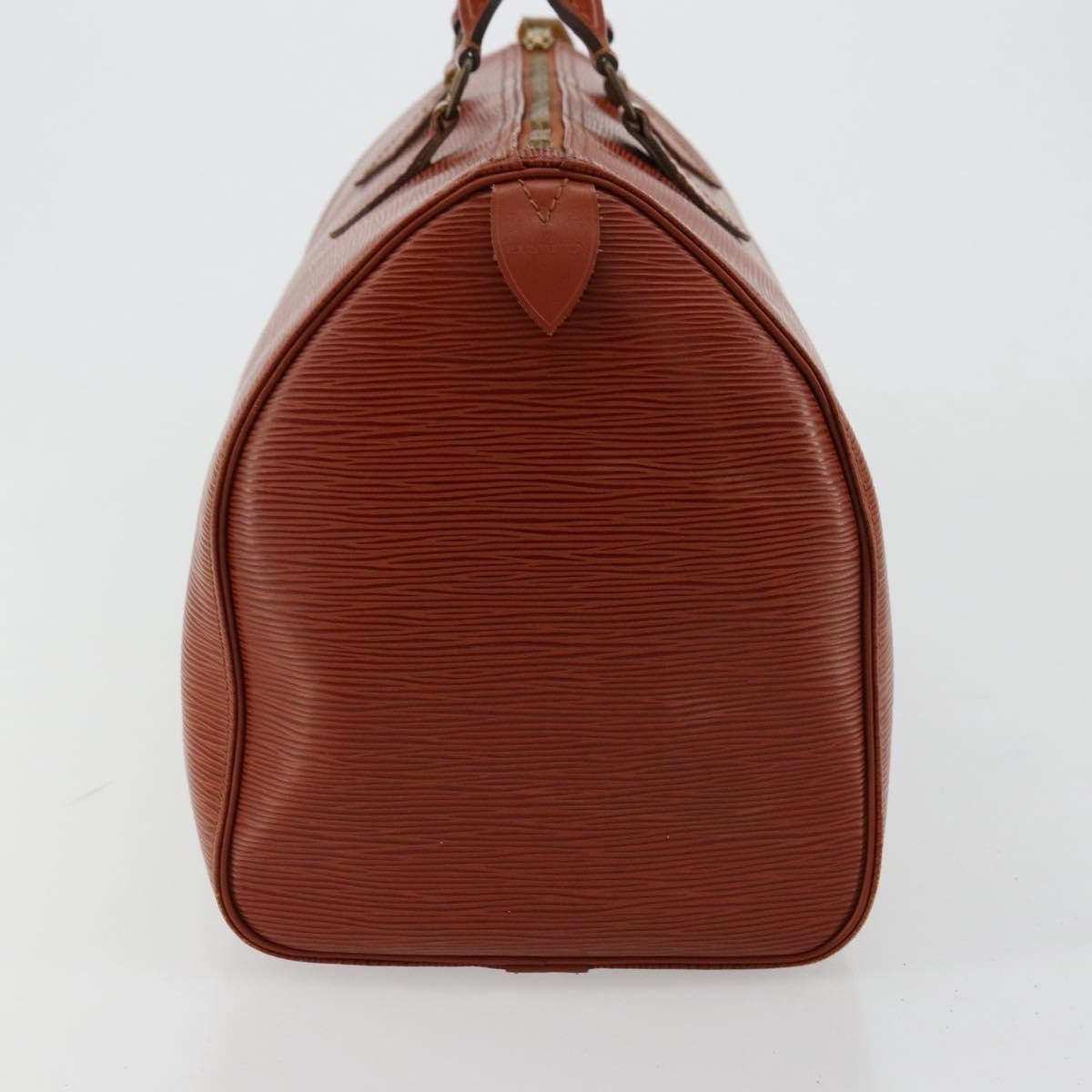 Louis Vuitton Speedy Handbag Epi Leather Brown Leather Handbag ( )