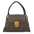 Louis Vuitton Olympe Handbag Monogram Canvas Brown Canvas Handbag ( )
