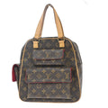 Louis Vuitton Excentri-Cite Handbag Monogram Canvas Brown Canvas Handbag (Authentic  )