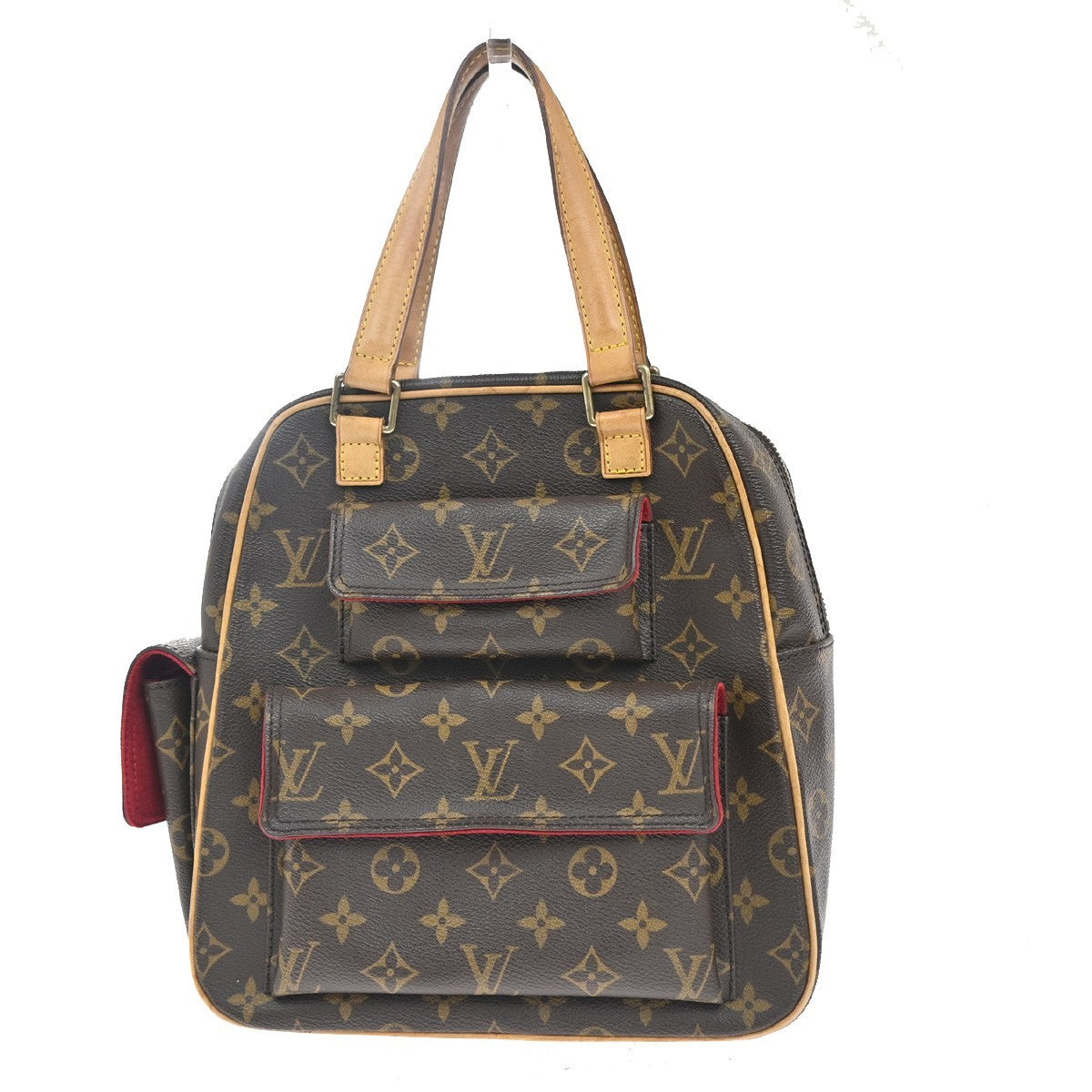 Louis Vuitton Excentri-Cite Handbag Monogram Canvas Brown Canvas Handbag (Authentic  )