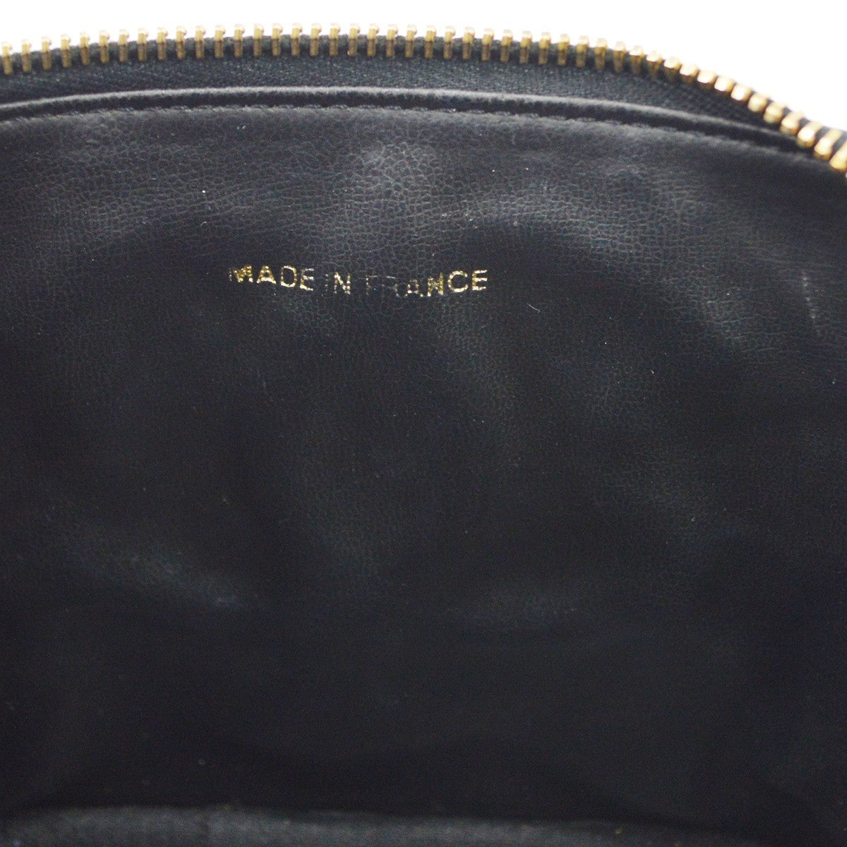 Chanel Vintage Timeless Cosmetic Case Caviar Black Leather Handbag ( )