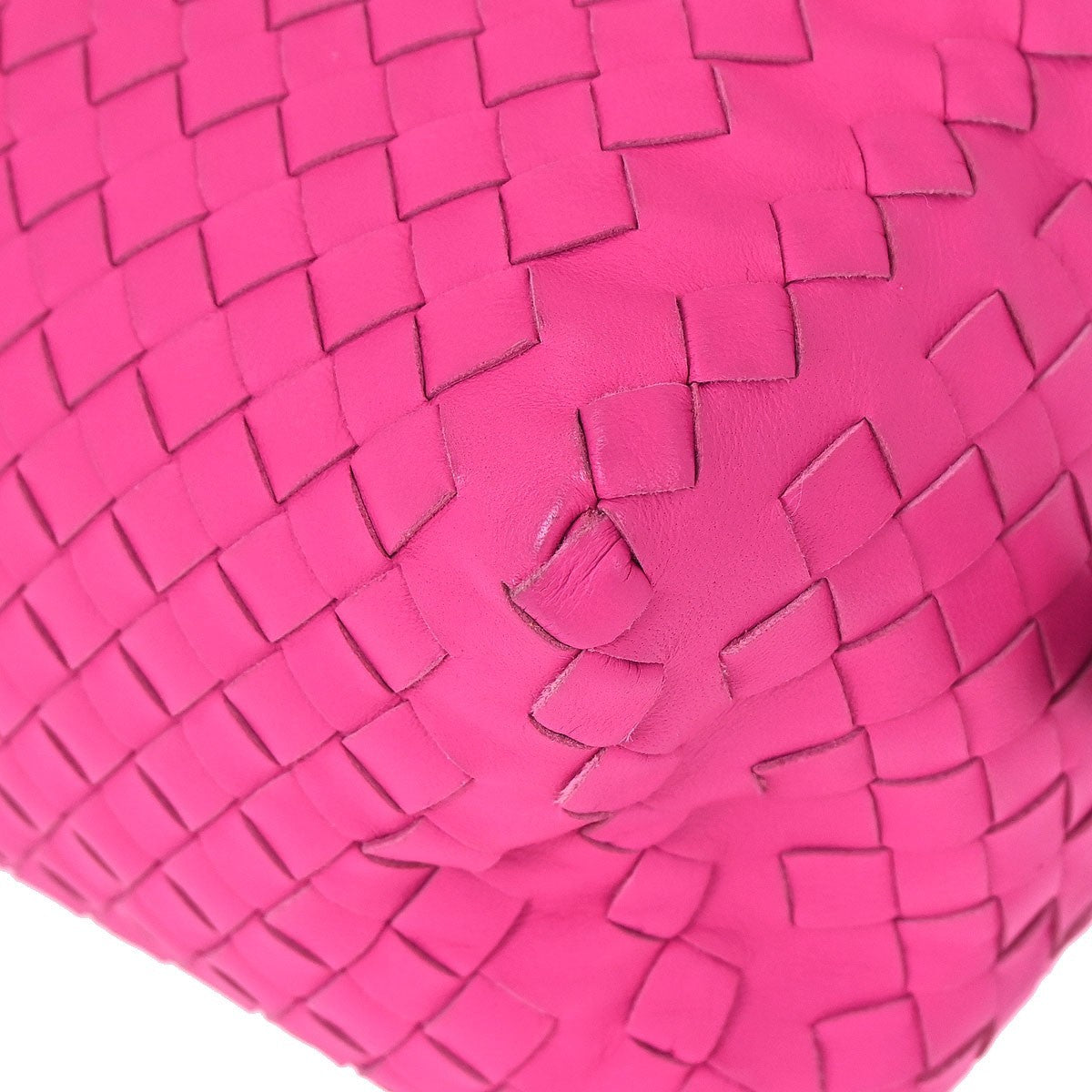 Bottega Veneta Intrecciato Handbag Leather Pink Leather Handbag ( )