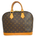 Louis Vuitton Alma Handbag Monogram Canvas Brown Canvas Handbag ( )