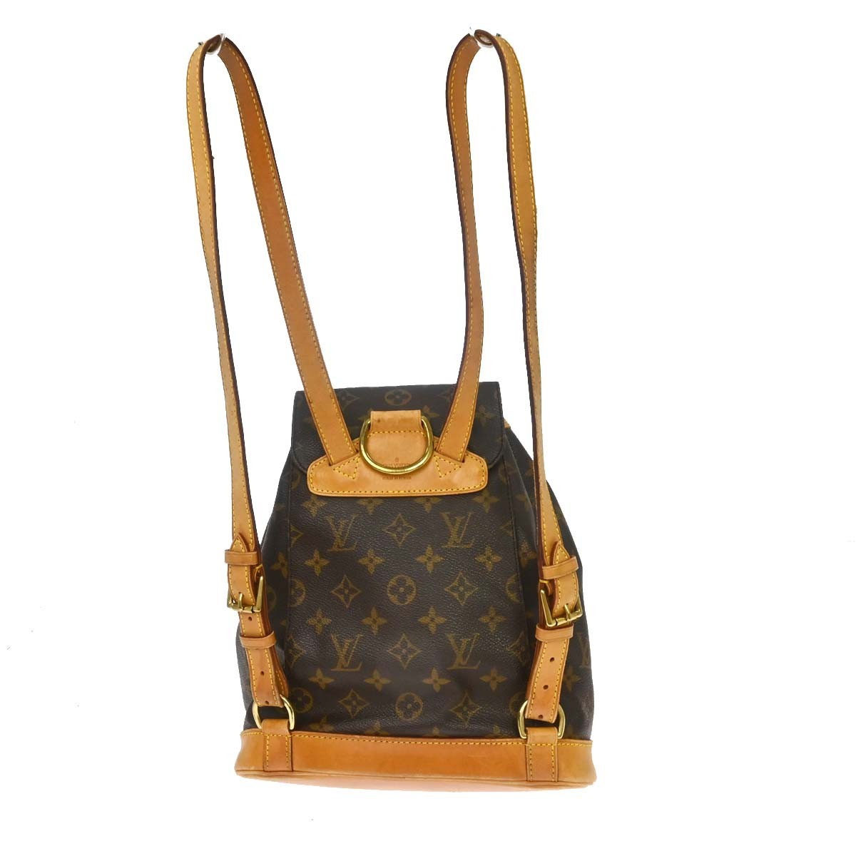 Louis Vuitton Montsouris Backpack Monogram Canvas Brown Canvas Backpack Bag ( )