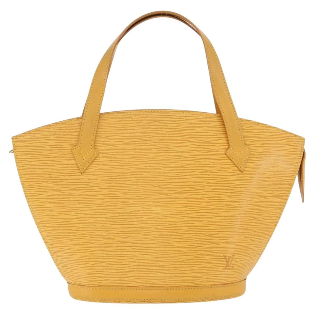 Louis Vuitton Saint Jacques Handbag Epi Leather Yellow Leather Handbag (Authentic  )