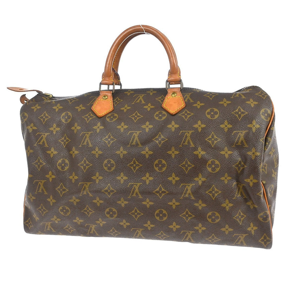 Louis Vuitton Speedy Handbag Monogram Canvas Brown Canvas Handbag ( )
