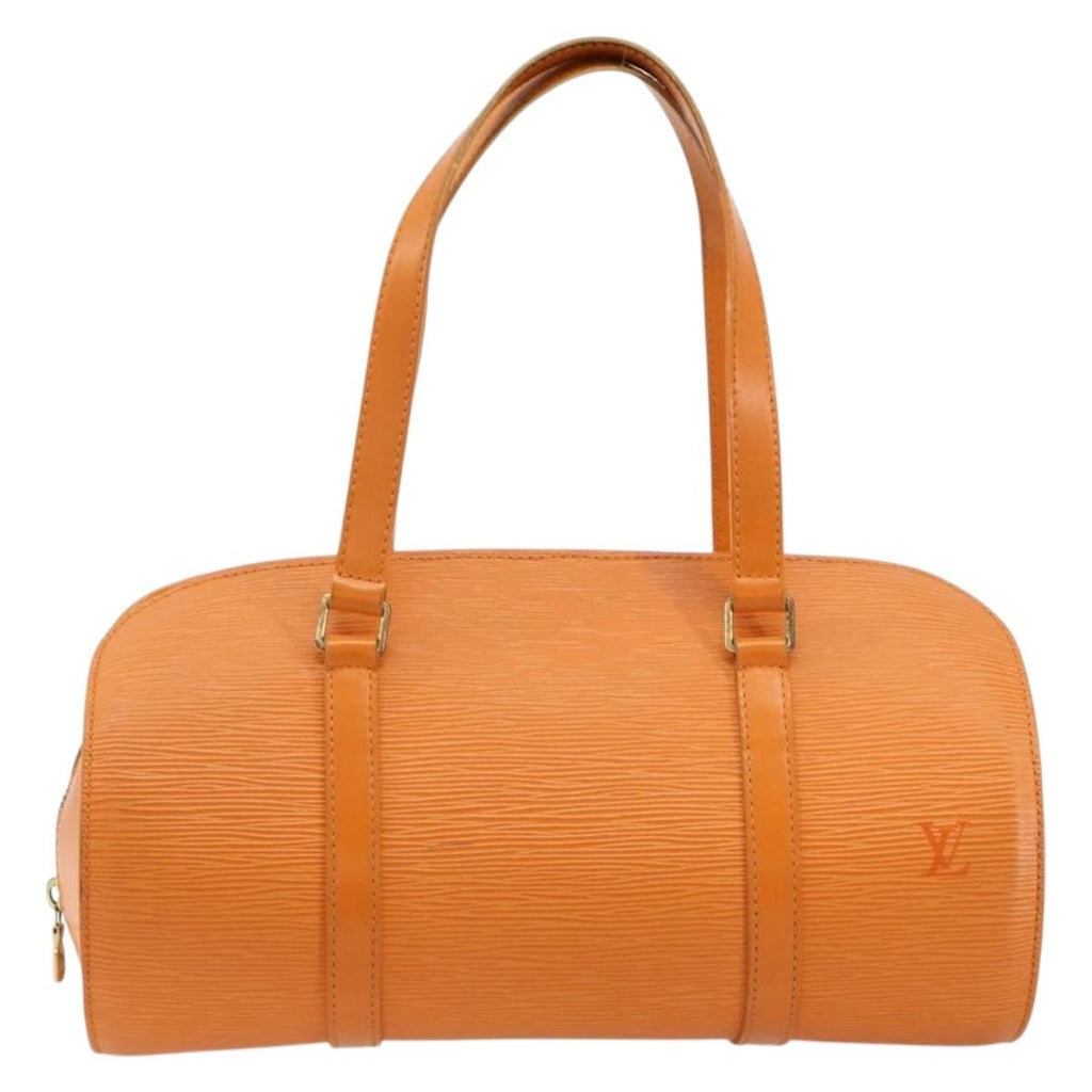 Louis Vuitton Soufflot Handbag Epi Leather Orange Leather Handbag ( )