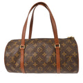 Louis Vuitton Papillon Handbag Monogram Canvas Brown Canvas Handbag ( )
