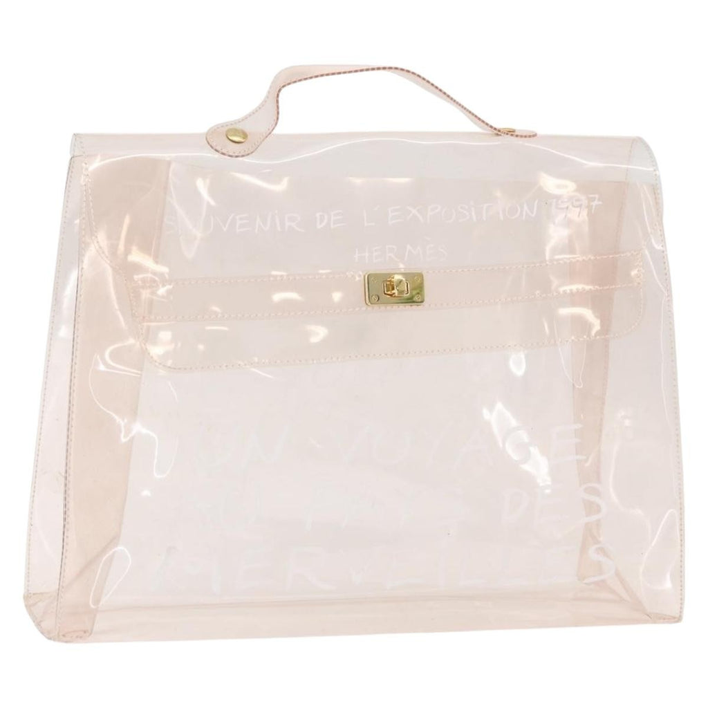 Hermes Kelly Souvenir Bag Vinyl Clear Plastic Handbag ( )