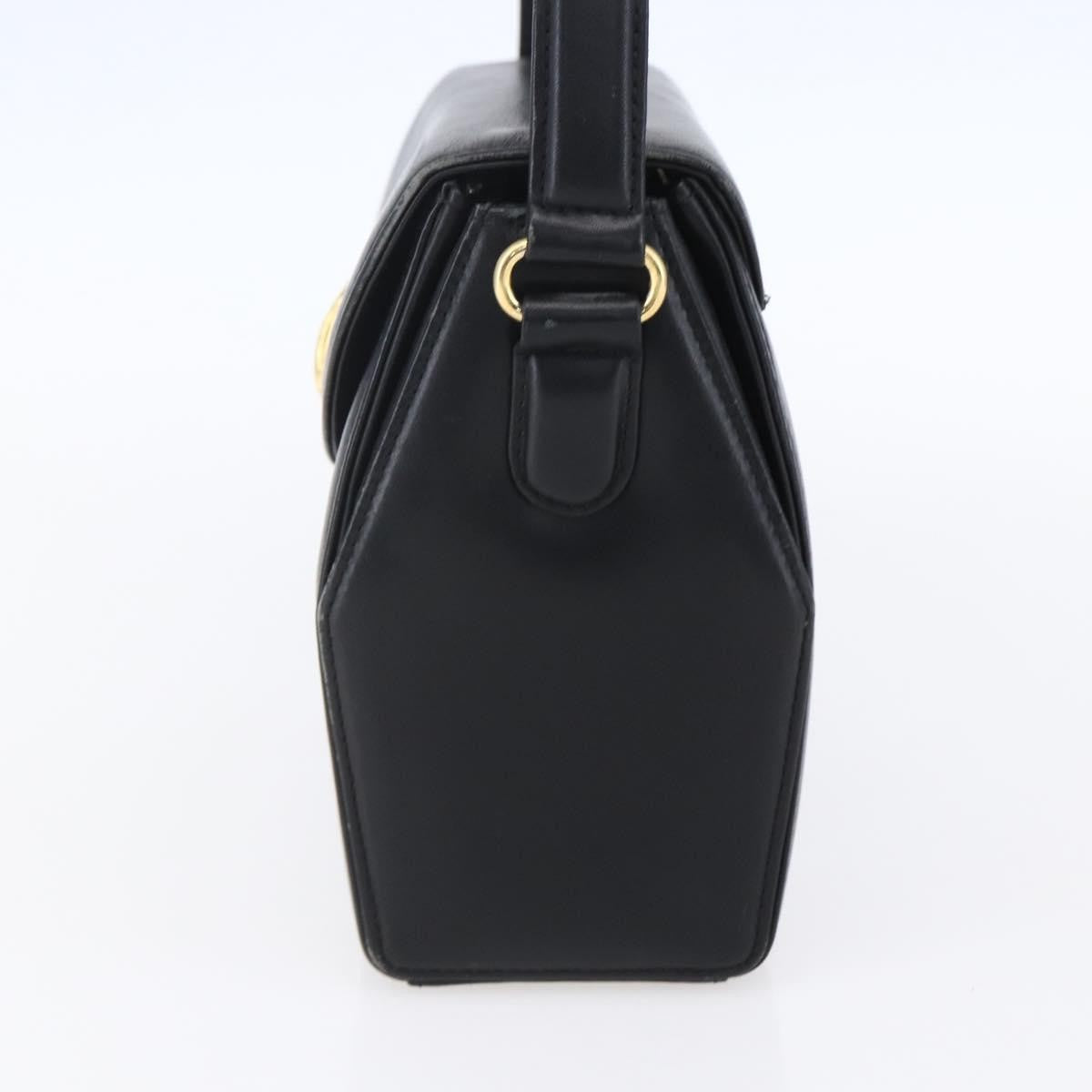 Givenchy Vintage Handbag Leather Black Leather Bag (Authentic  )