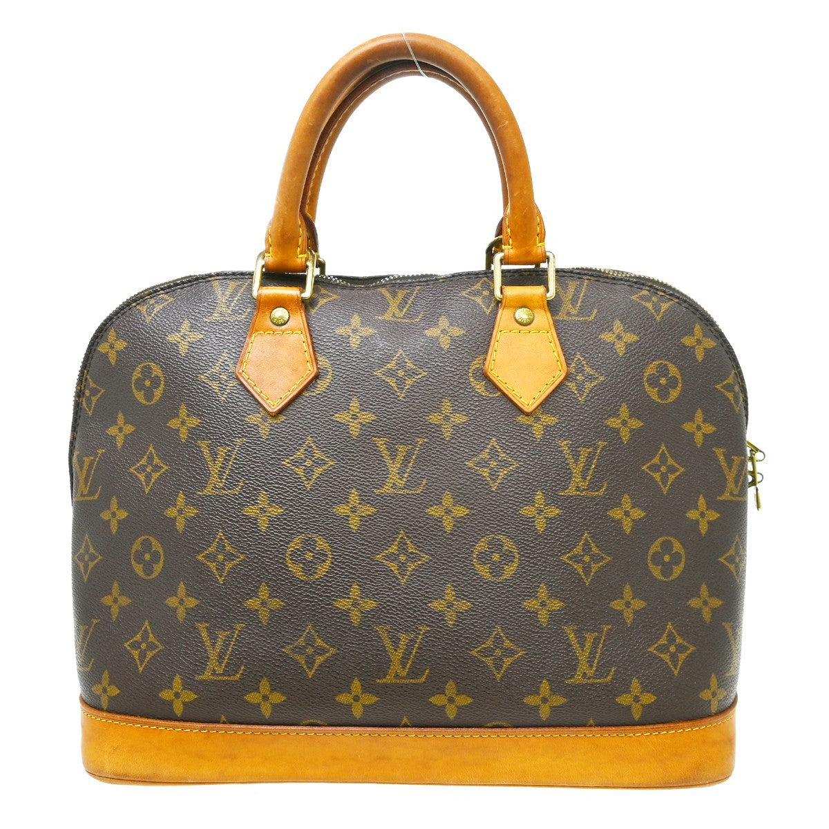 Louis Vuitton Alma Handbag Monogram Canvas Brown Canvas Handbag ( )