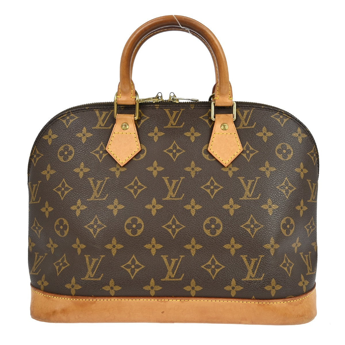 Louis Vuitton Alma Handbag Monogram Canvas Brown Canvas Handbag ( )
