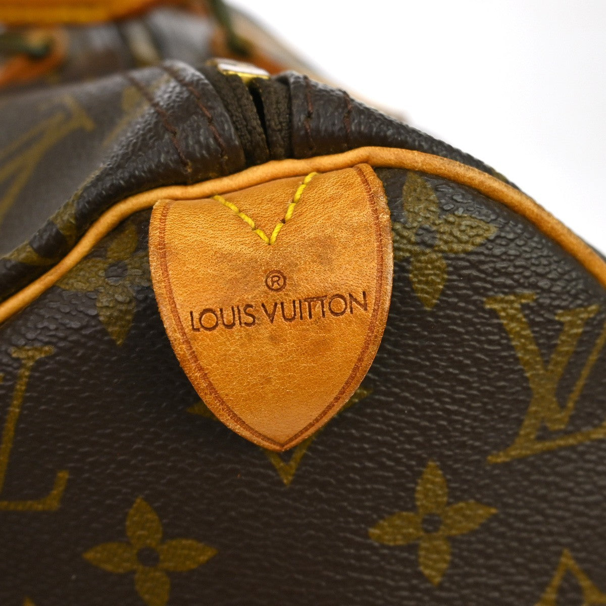 Louis Vuitton Speedy Handbag Monogram Canvas Brown Canvas Handbag ( )