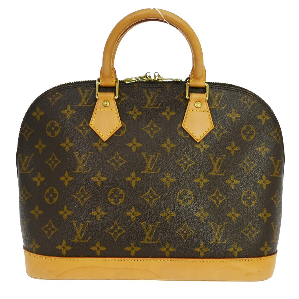 Louis Vuitton Alma Handbag Monogram Canvas Brown Canvas Handbag ( )