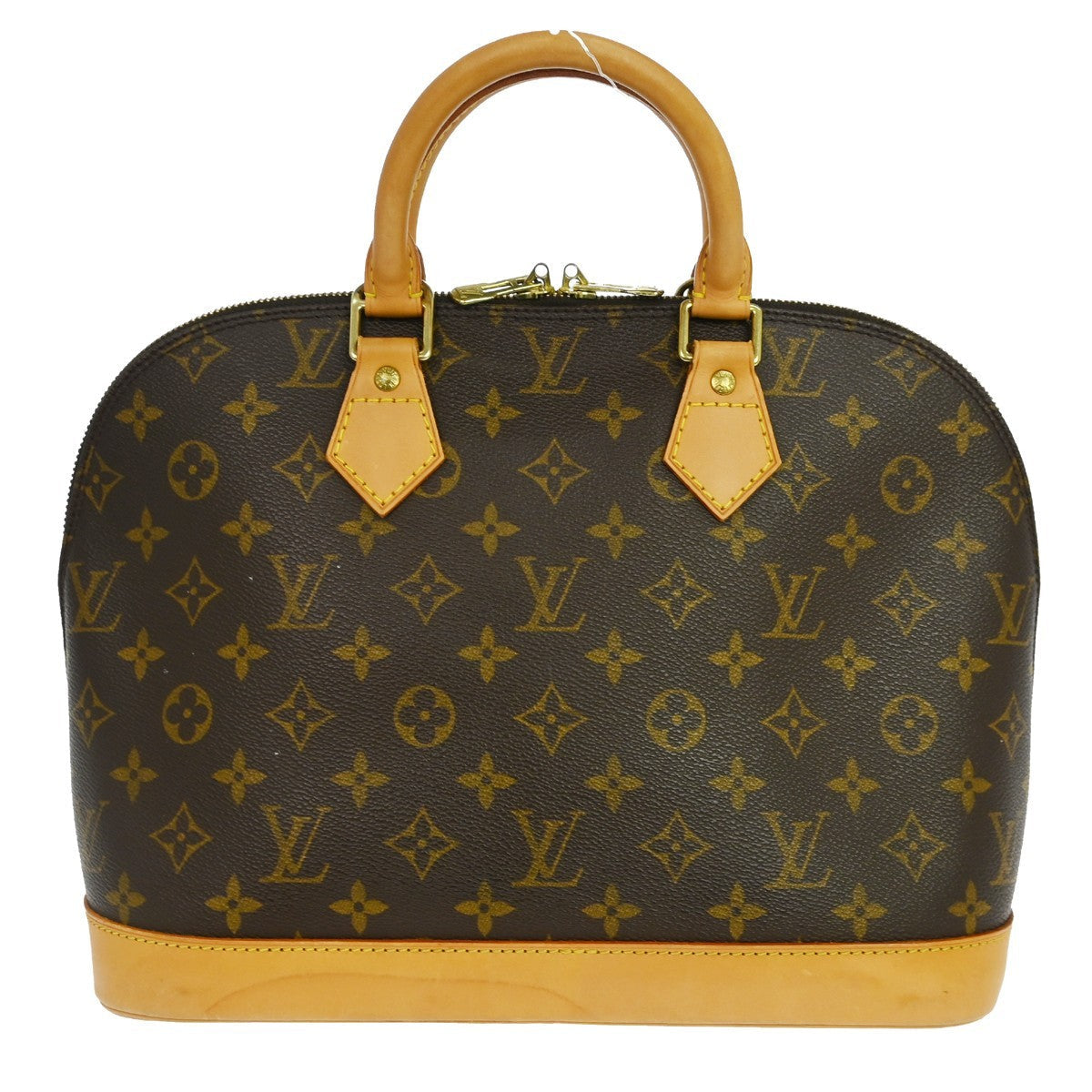 Louis Vuitton Alma Handbag Monogram Canvas Brown Canvas Handbag ( )