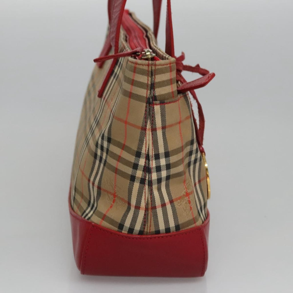 Burberry Nova Check Handbag Nova Check Canvas And Leather Beige Canvas Handbag (Authentic  )
