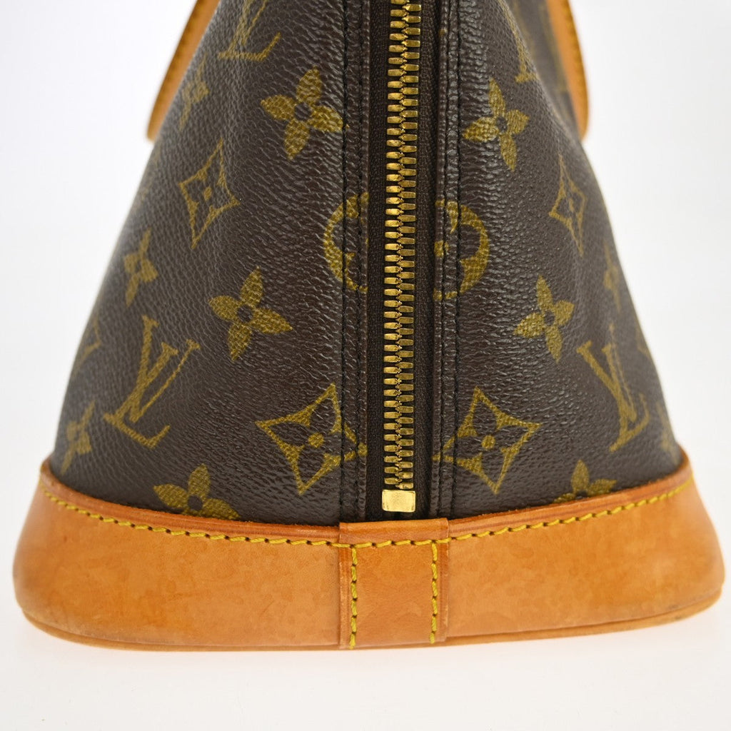Louis Vuitton Alma Handbag Monogram Canvas Brown Canvas Handbag ( )